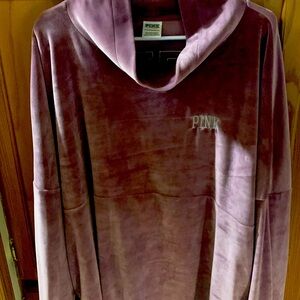 •Love Pink• velour purple sweatshirt 💜